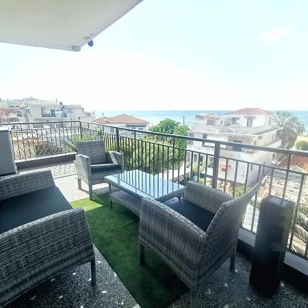 Pure Bliss Luxury Beachfront Apartment With Panoramic Sea Views, Electric Bbq, Gym Equipment And More Agia Trias Exteriör bild